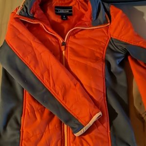 Kids lands end thin/spring puffer coat